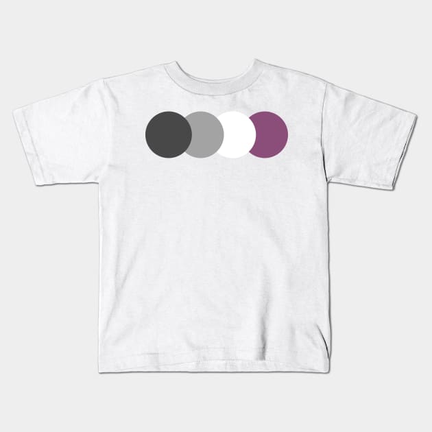 Ace | Muted | Subtle Pride Kids T-Shirt by PrinceSnoozy